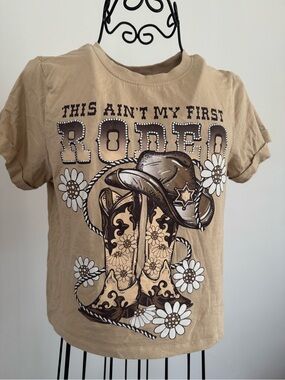 Graphic Rodeo Short Sleeve Tee - Khaki
